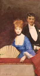 Dame mit Fächer